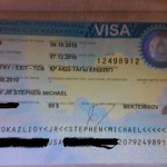 Kazakhstani Visa!