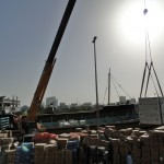 The wharves on the north side of the Creek (conveniently near the souks) are packed with goods being loaded onto ships for point further into the Persian Gulf.