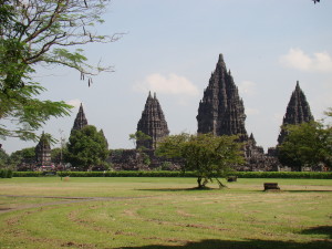 Prambanan Temple landscape