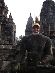 prambanan statue pose