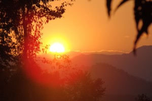 xishuangbanna jungle sunset