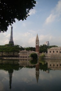 Eiffel Tower and St. Mark's Square