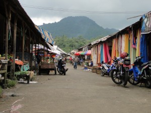 tomohon market entrance