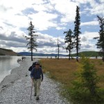 Trekking at Khovsgol Lake