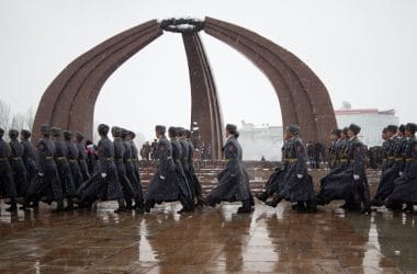 Defenders of the Fatherland Day in Bishkek Kyrgyzstan